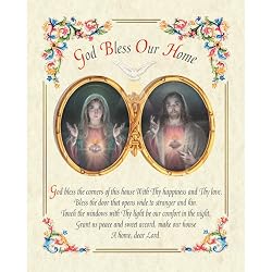 Carded 8"x10" Prints for Framing - God Bless Our Home - Linen Paper - 7 and 4 Color Process Printing