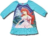 Disney Princess, Ariel "Pretty in Pink" ruffled nightgown in Turquoise for toddler girls - ON SALE!