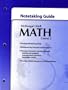 Math Course 2, Grades6-8 Notetaking Guide: Mcdougal Littell Middle School Math