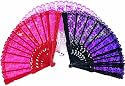 Red Lace Plastic Fan - Fun Costume Accessory