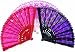 Black Lace Plastic Fan - Fun Costume Accessory