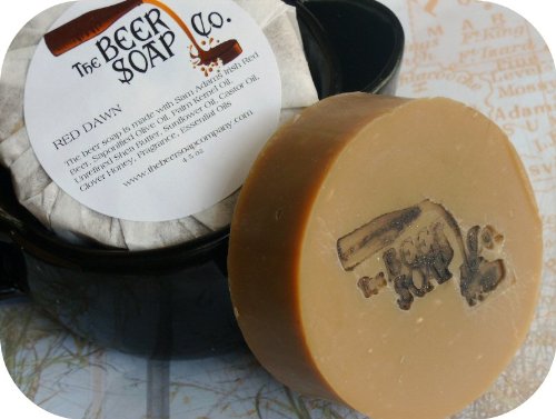 Red Dawn Shampoo- Shaving- Bath Beer Soap- Made with Sam Adams Irish Red Ale