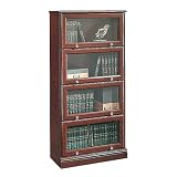 Sauder(R) Roanoke Barrister Bookcase, 60 1/8in.H x 28 3/4in.W x 13in.D, Classic Cherry