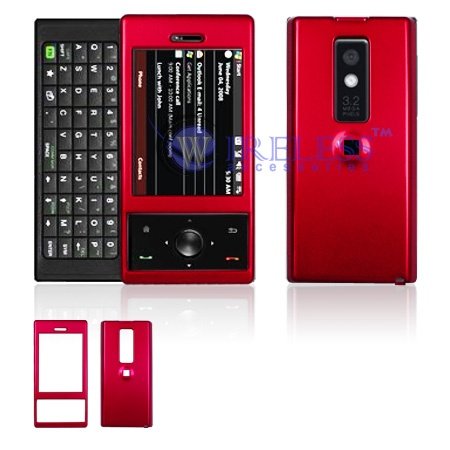 HTC XV6850 TOUCH PRO CDMA VERIZON Cell Phone Red Solid Protective Case Faceplate Cover