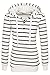 ANGVNS Ladies Women Casual Hooded Long Sleeve Striped Pullover Hoodies With Fleece