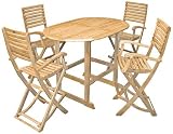 150x97cm Oval Bar Table with 4 Portland Folding Barstools with Arms