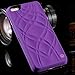 For Apple iPhone 6 6s 4.7'' Case, FLOVEME [Slim Fit] [Make Up Hidden Mirror] Luxury Beauty Girly Wallet Card Slots Holder [Kickstand Feature] Hard PC Back Protection Cover, Purple