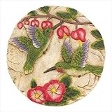 HUMMINGBIRD GARDEN STEPPING STONE OUTDOOR YARD PLAQUE
