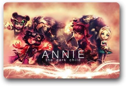 SHININGLY EASY LIFE STYLE Custom Doormat Machine-Washable Door Mat LOL Cute Loli Annie Indoor/Outdoor Doormat 23.6 x 15.7 Inches