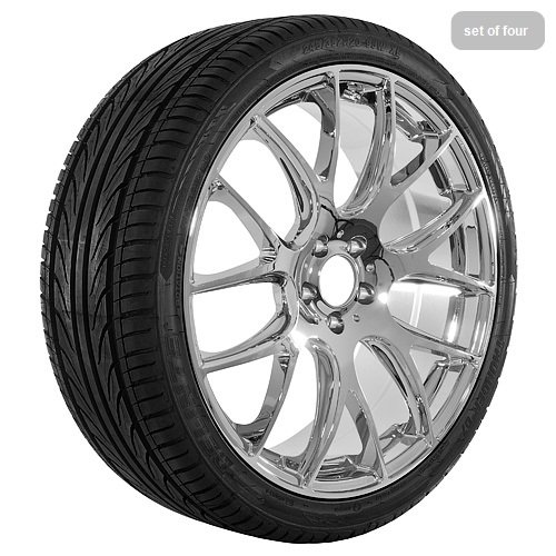 20 Inch Chrome 235 Series Wheels Rims and Tires 