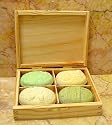 Bronnley Lavender Victorian 4 Piece Soap Gift Set In Wooden Keepsake Box