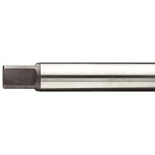 Dormer MTT-X E044 Cobalt Steel Spiral Flute Threading Tap, Coolant Through, Gold Oxide Finish, Round Shank With Square End, Modified Bottoming Chamfer
