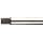 Dormer MTT-X E044 Cobalt Steel Spiral Flute Threading Tap, Coolant Through, Gold Oxide Finish, Round Shank With Square End, Modified Bottoming Chamfer