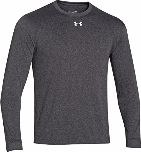 Under Armour Mens Locker T Long Sleeve Shirt Medium Carbon Heather/White