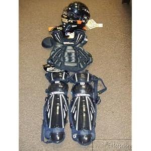 Wilson MLB Pro FX baseball catchers gear set NEW Navy B