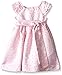Laura Ashley London Girls' Pink Brocade Dress