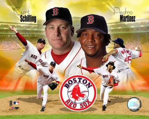Boston Red Sox - Curt Schilling & Pedro Martinez - MLB Color 8x10 Photo