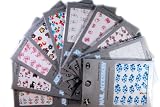 Beautiful Water Nail Tattoo Stickers -Cat, Heart, Flowers, Bows, Butterflies, & More 10- pack