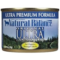 Natural Balance Canned Dog Food, Ultra Premium Recipe, 12 x 6 Ounce Pack