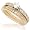 1/2ctw Round Brilliant Diamond Wedding Ring Setin 14k Yellow Gold (HI/I1) - Size 6.5