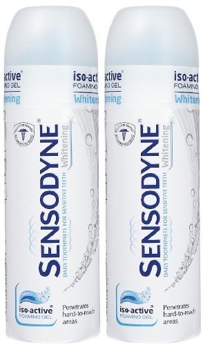Sensodyne Iso-Active Whitening Toothpaste for Sensitive Teeth & Cavity Protection - 4.3 oz - 2 pk