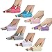 SDBING 4 Pair Yoga Socks Five Toes Cotton Socks Exercise Sports Pilates Massage Sock