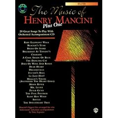 The Music of Henry Mancini Plus One: Alto Saxophone : 20 Great Songs to Play With Orchestral Accompaniment Cd