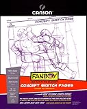 Canson Comic Book Concept Sketch Pages- 8.5x11 Inch Pad