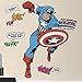 RoomMates RMK2338GM Captain America Classie Peel and Stick Giant Wall Decals