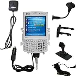Car / Auto Multi Adapter Mount Holder GPS Navigation Kit for the HP iPaq hw6910 with built in charger - Gomadic Brand