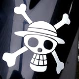 ワンピース ルフィ海賊旗カッティングステッカー 画像