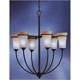 Kichler 1734DBK Transitional, Contemporary / Modern Black Chandelier