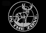 In the Zone Upstream Images Silver Vinyl Wildlife Car Truck Window Decal Sticker