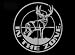 In the Zone Upstream Images Silver Vinyl Wildlife Car Truck Window Decal Sticker