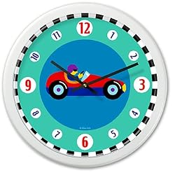 Olive Kids - Vroom Clock (White)