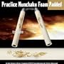 White Dragon Foam Padded Nunchaku W/ Steel Swivel Chain