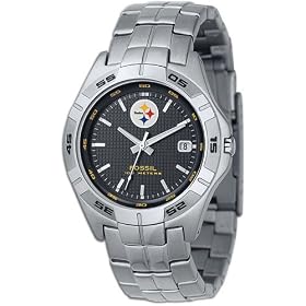 Steelers Fossil Men's NFL Applied Watch