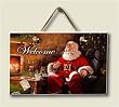 Wood Welcome sign ~ Santa's Treats ~ code 194