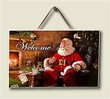 Wood Welcome sign ~ Santa's Treats ~ code 194