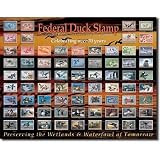 51406icpMIL. SL160  Federal Duck Stamp Tin Metal Sign : Celebrating 70 Years