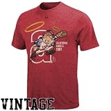 Majestic California Angels Carnelian Vintage Classic Heathered T-shirt