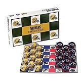 Rico Chicago Bears/ Green Bay Packers Rivalry Checker Set - Green Bay Packers One Size