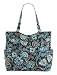 Vera Bradley Pleated Tote in Java Blue