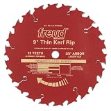 Freud LU87R009 9-Inch 22 Tooth ATB Thin Kerf Ripping Saw Blade with 5/8-Inch Arbor and PermaShield Coating