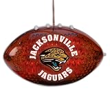 4" NFL Jacksonville Jaguars LED Light-Up Football Christmas Ornament