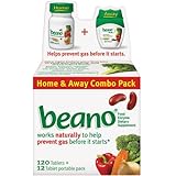 Beano - Food Enzyme Dietary Supplement, Stops Gas Before It Starts, 132 Tablets