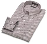  : Arrow Men's Wrinkle Free Pinpoint Fancy Long Sleeve, Red, 15 - 32/33