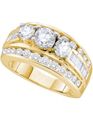 1.00CT DIAMOND 3 STONE BRIDAL RING