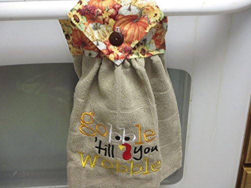 Embroidered Hanging Kitchen Towel