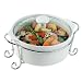 Kitchen & Housewares : Mayfair & Jackson Round Porcelain Casserole with Vented Lid and Elegant Serving Rack